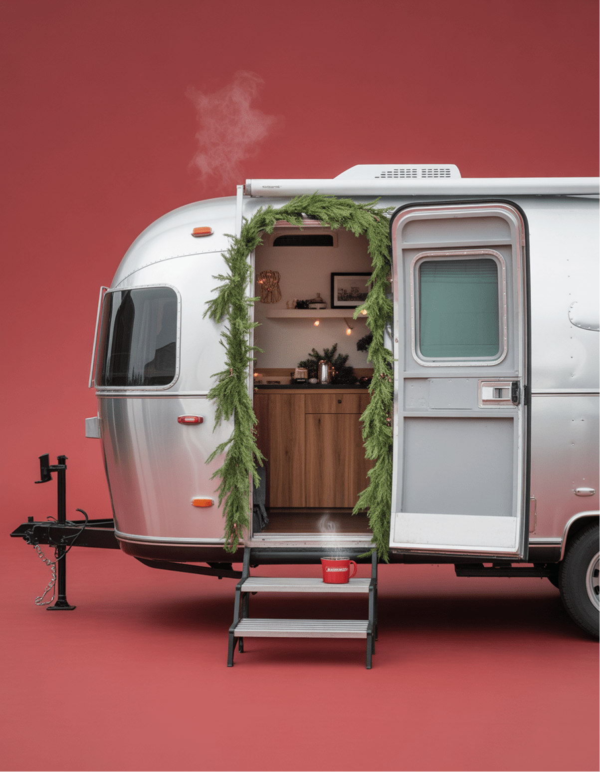 Airstream holiday scene