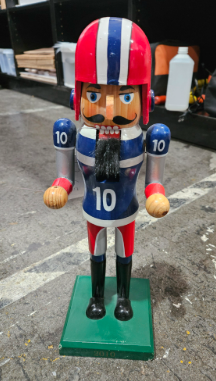 2010 Limited Edition Christmas Football Nutcracker Figure  #212 Of 10752