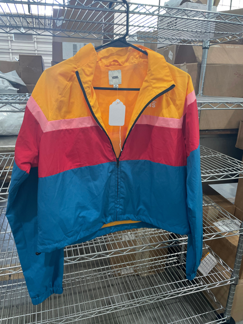 Vans NWT Color Block Cropped Jacket Women's Sz M