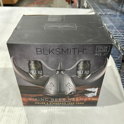 Viking Beer Helmet, Silver By Blksmith
