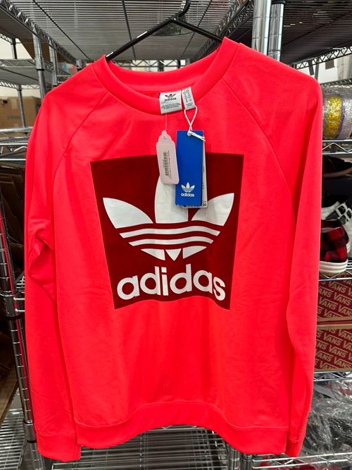 Adidas Women's Trefoil Crew Pink Size Medium Sweater